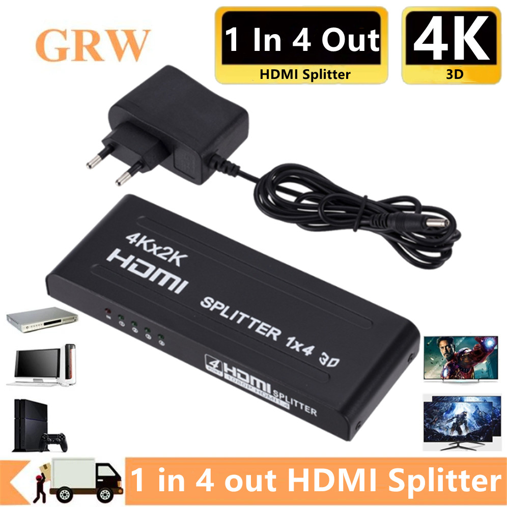 Home Cinema With Projector - 4K X 2K HDMI Splitter HDMI