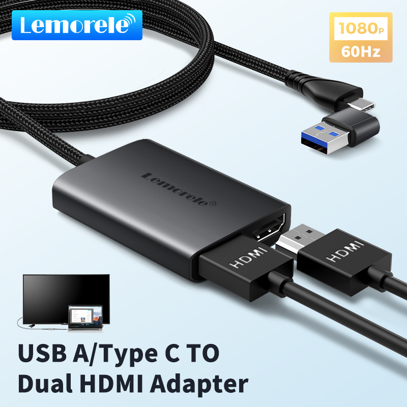 Home Cinema With Projector - Lemorele Dual HDMI Adapter 4K Type