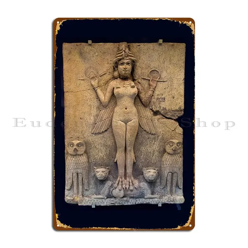 Home Cinema Design - Goddess Of Babylon Metal Plaque Funny