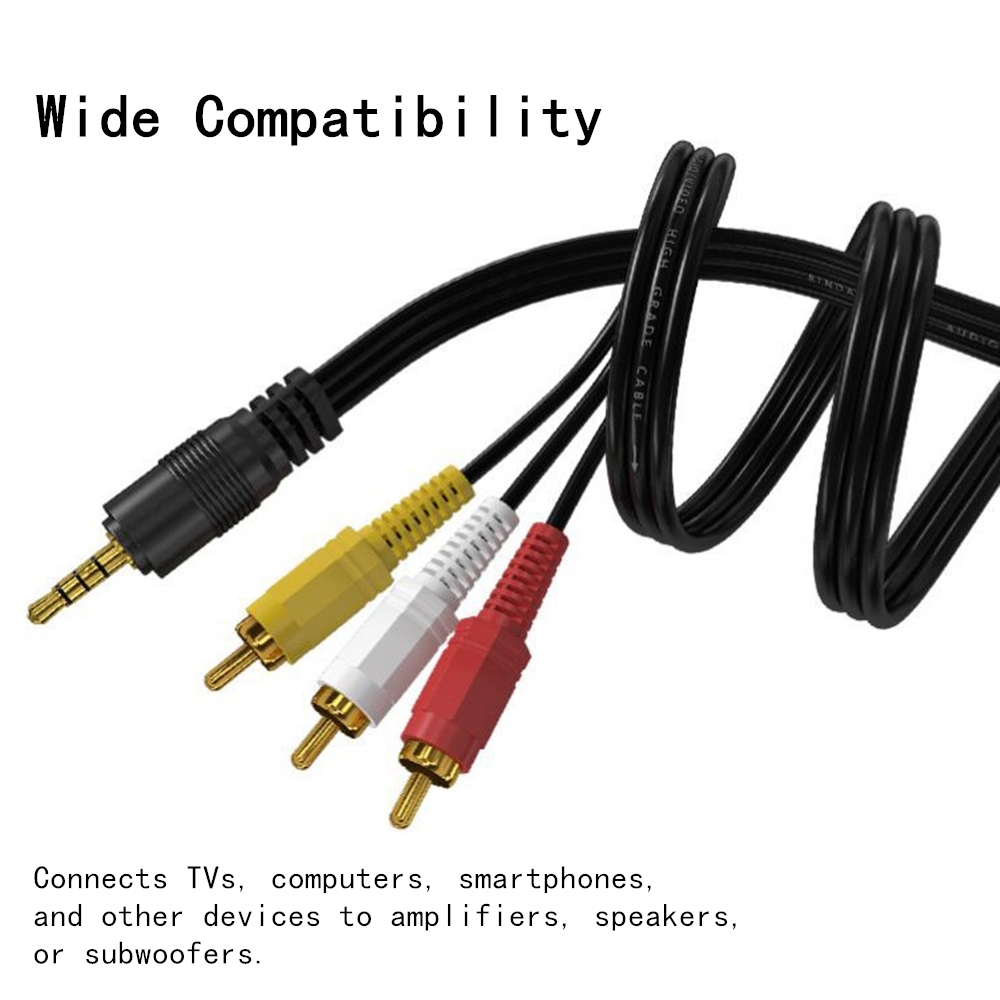 Home Cinema Heos - 3.5mm to 3 RCA Audio Video