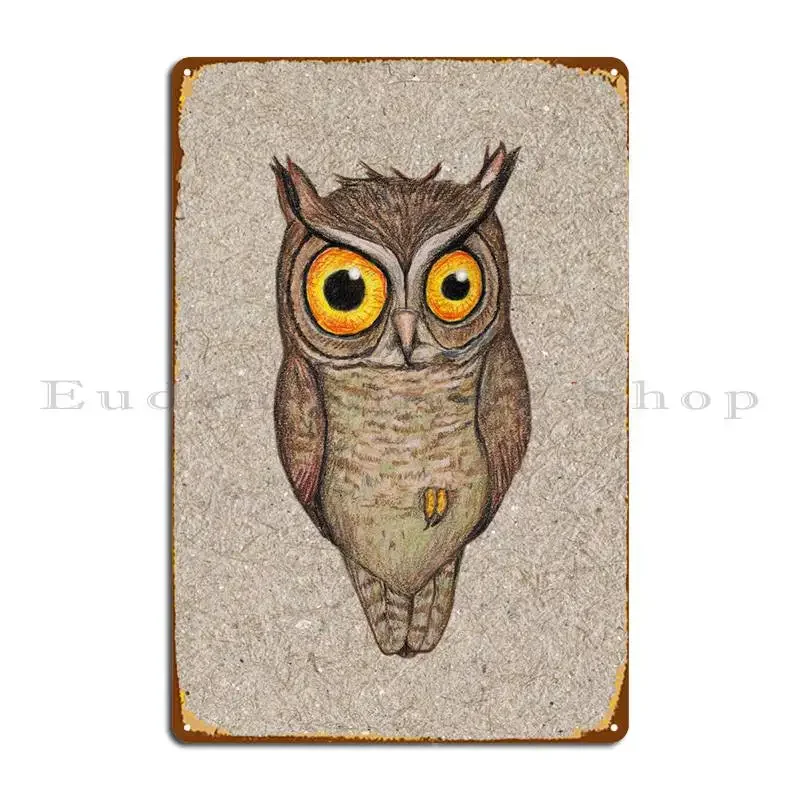 Home Cinema Design - Great Horned Owl Metal Plaque Printing