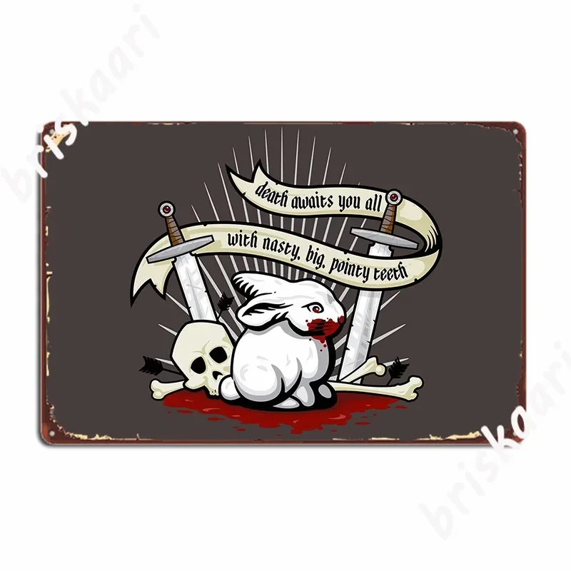 Home Cinema Design - The Rabbit Of Caerbannog Poster Metal