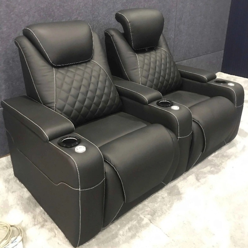 Home Cinema Design - Home Designed Villa Movie Theater Seats