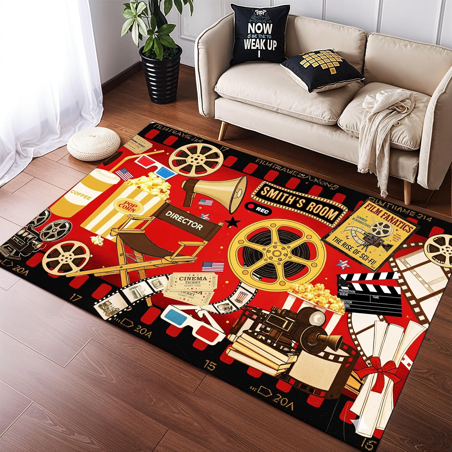Custom Name Cinema Theme Carpe - Home Cinema Flooring 评论和价格