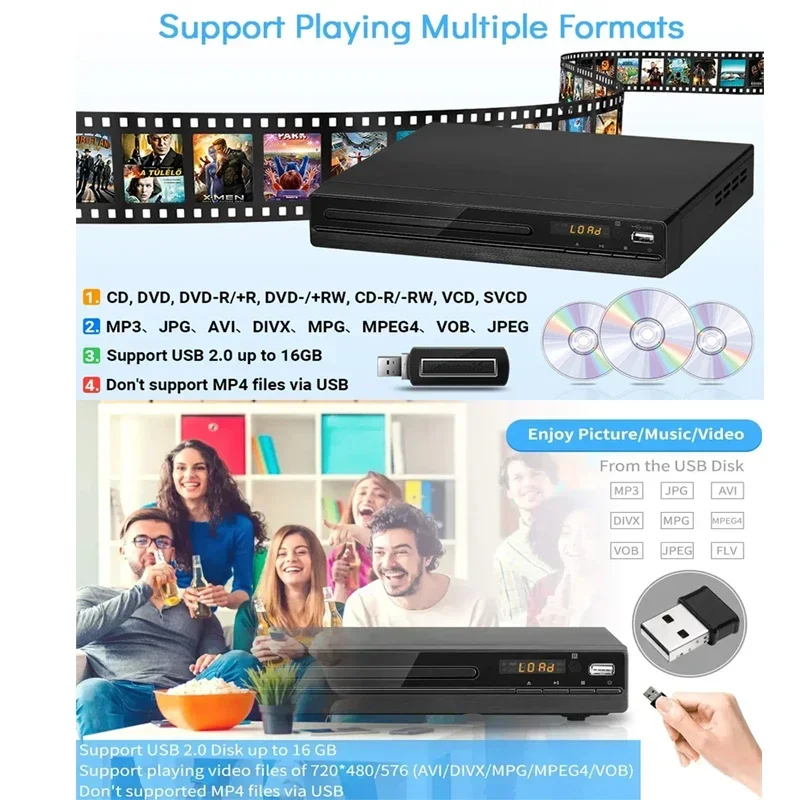 New DVD Player Portable 1080P  - Home Cinema Dvd 评论和价格