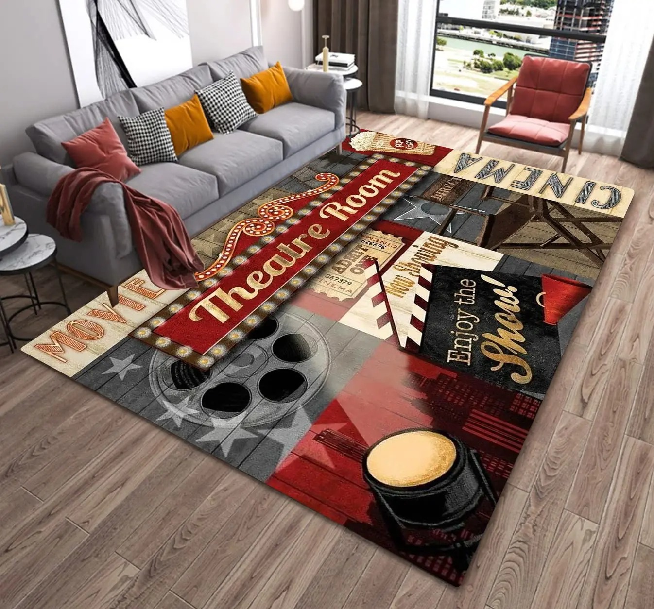 Retro cinema home cinema area  - Home Cinema Flooring 评论和价格