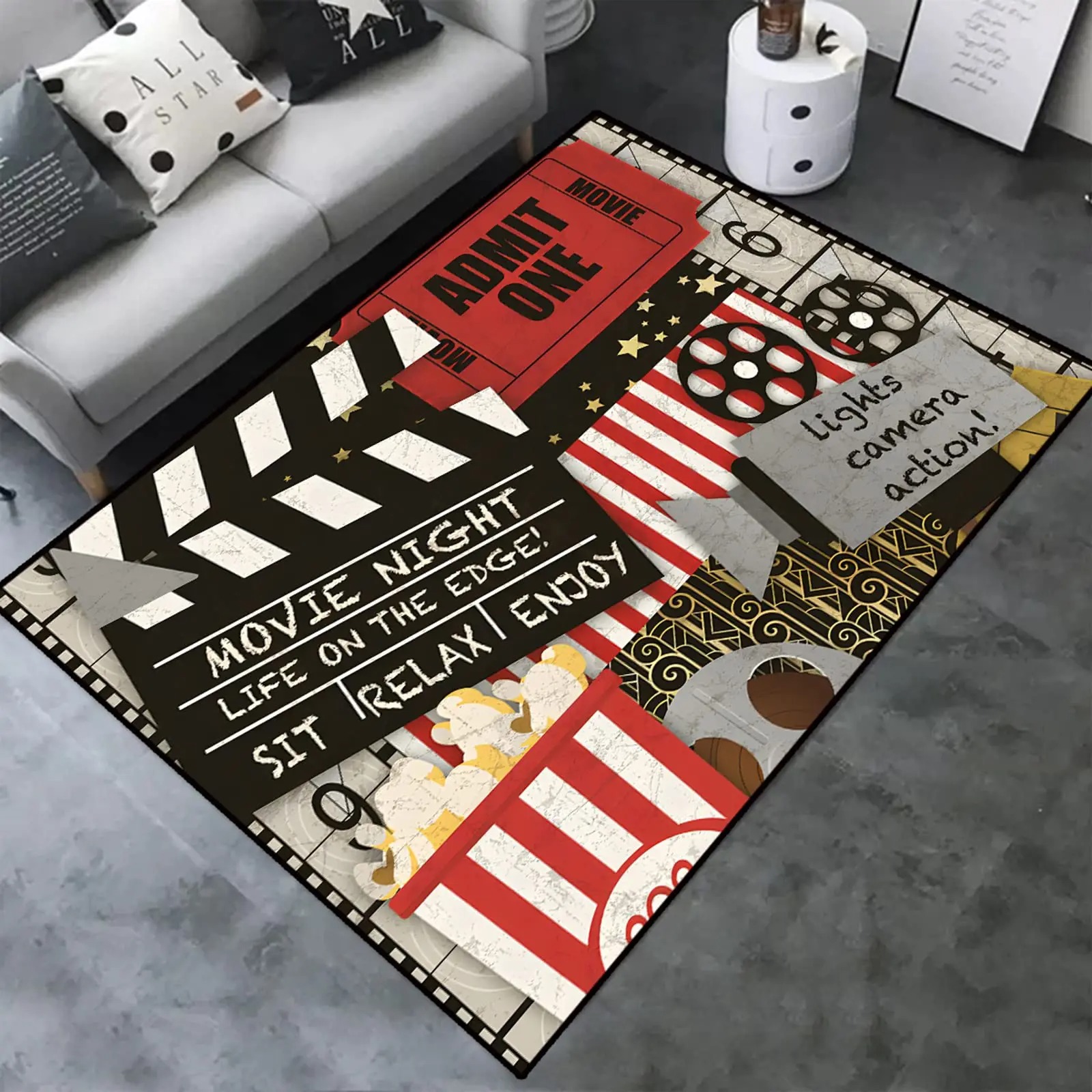 Retro cinema home cinema area  - Home Cinema Flooring 评论和价格