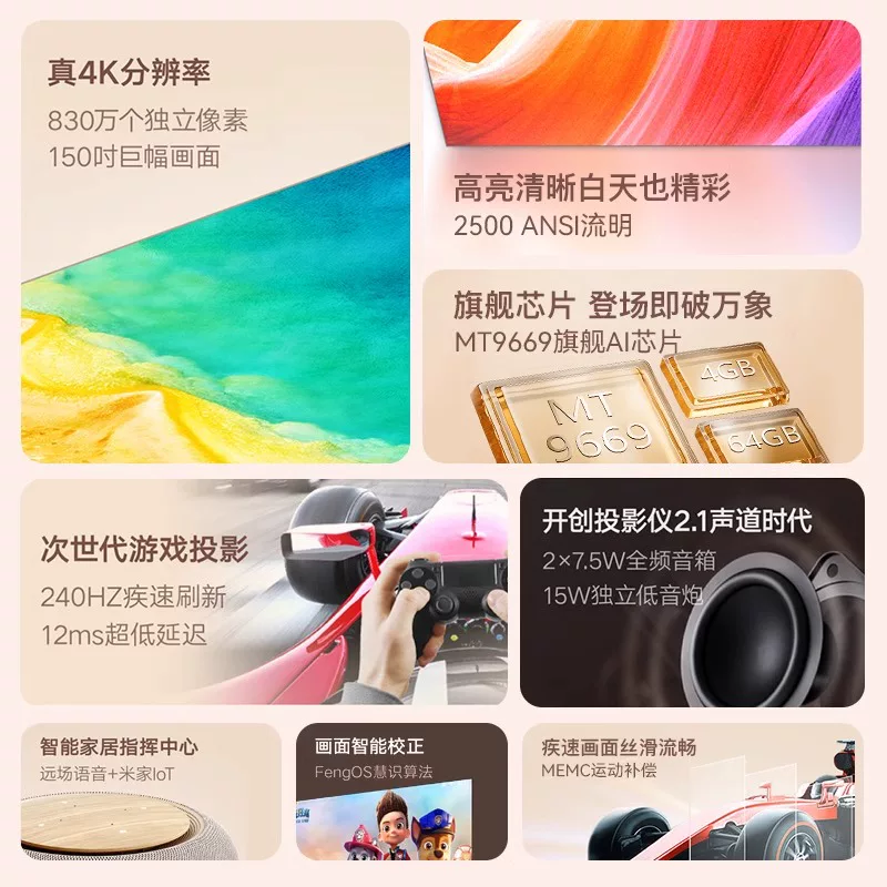 New V10 4K laser projector, po - Home Cinema With Projector 评论和价格