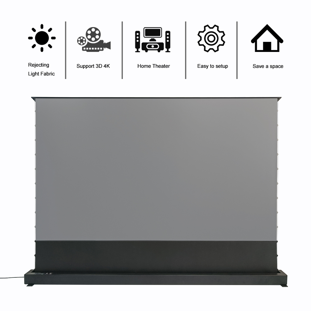 Electric 92-Inch Pop-Up Projec - Home Cinema Flooring 评论和价格