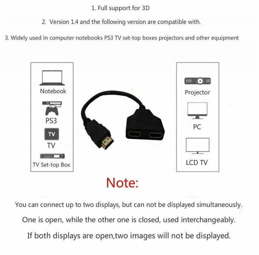 Dual Port HDMI-compatible Spli - Home Cinema With Projector 评论和价格