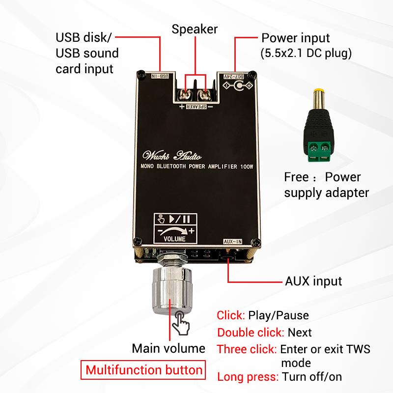 Bluetooth 5.1 TPA3116 D2 Mono  - Home Cinema Heos 评论和价格
