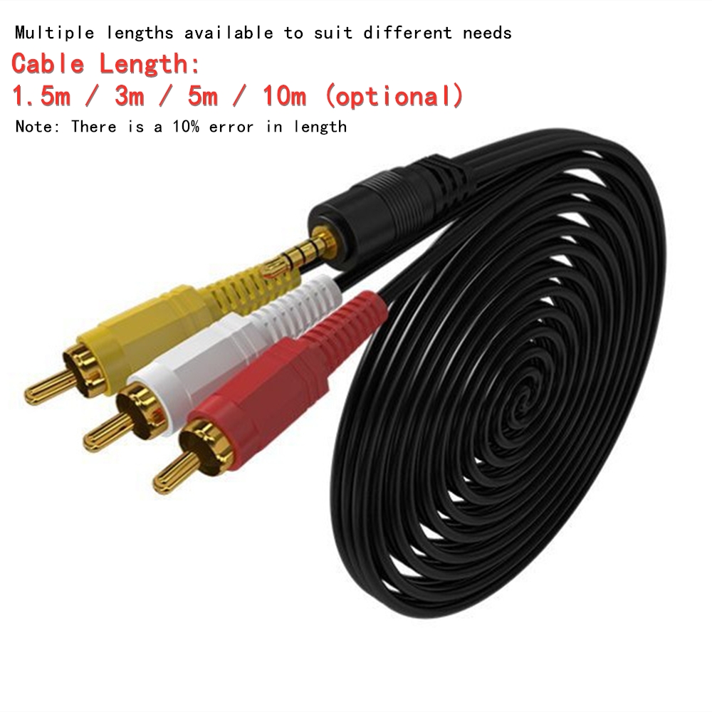 3.5mm to 3 RCA Audio Video Cab - Home Cinema Heos 评论和价格