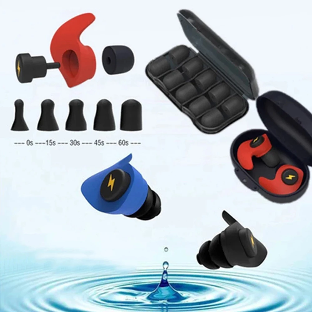 Sleep Silicone Ear Plugs Black - Acoustic Foam Panel 评论和价格