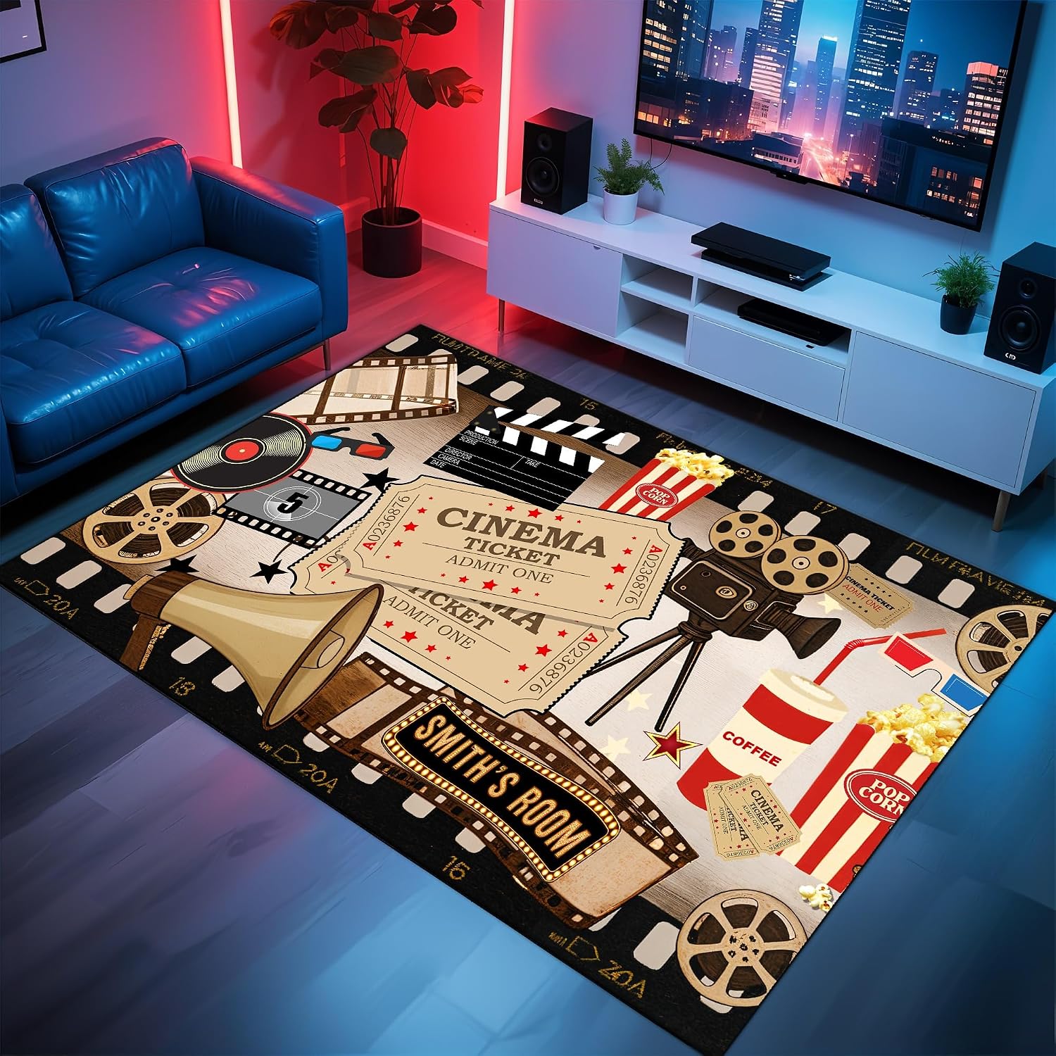 Personalized Name Cinema Carpe - Home Cinema Flooring 评论和价格