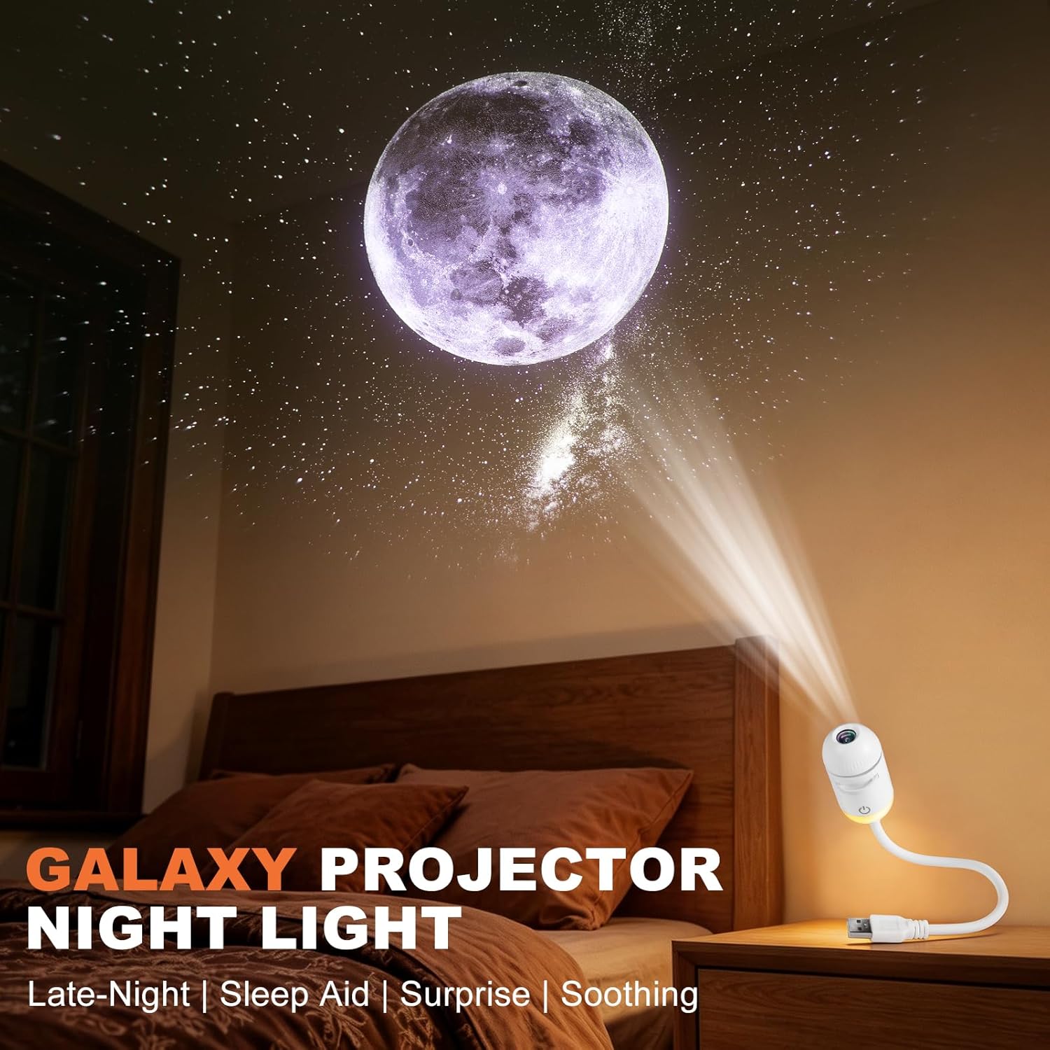 2-in-1 Galaxy Projector Night  - Home Cinema Projector 评论和价格