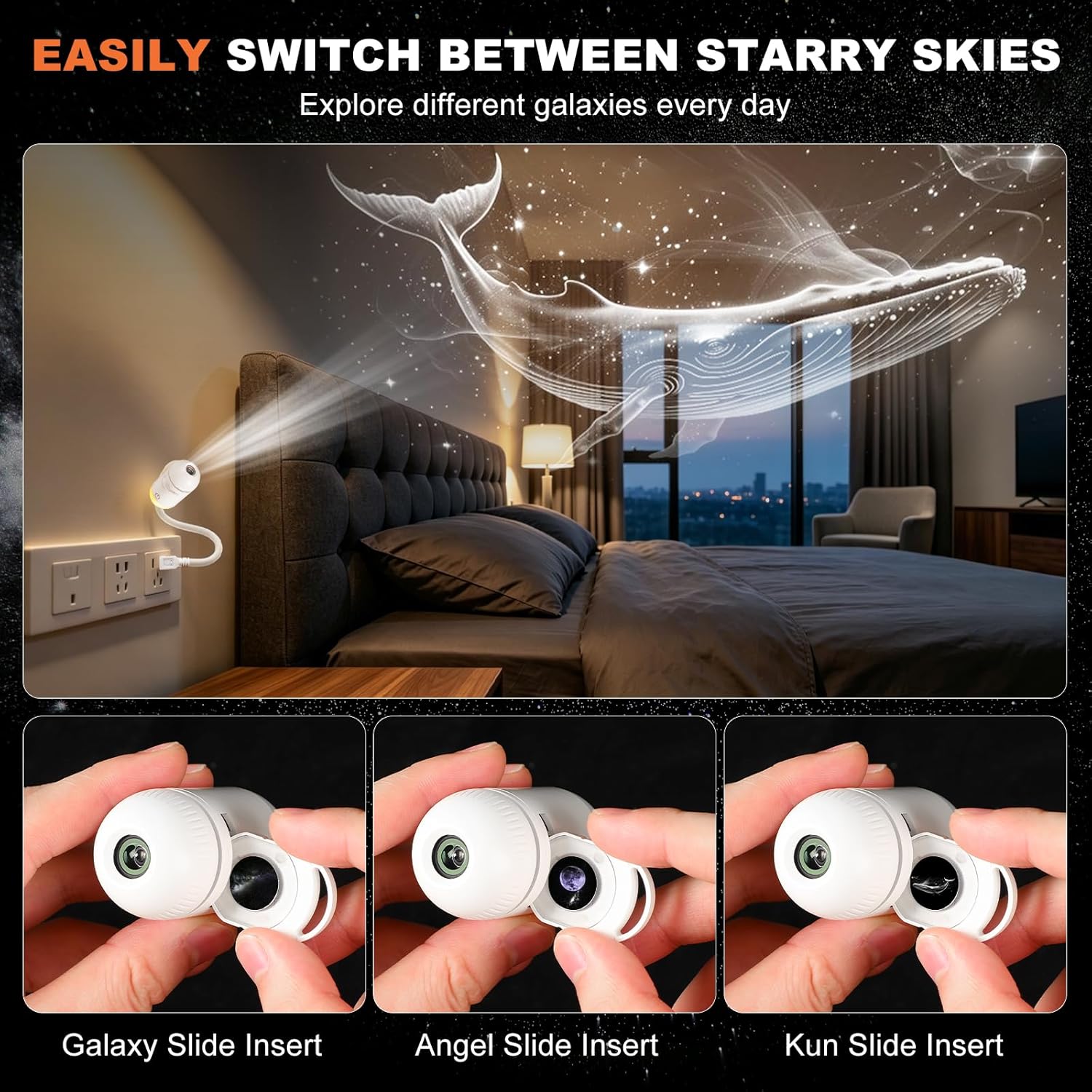 2-in-1 Galaxy Projector Night  - Home Cinema Projector 评论和价格