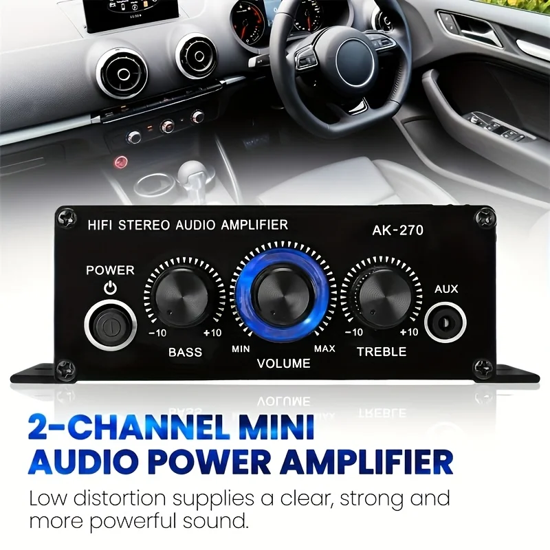 AK-270 400W Mini Power Amplifi - Home Cinema Heos 评论和价格