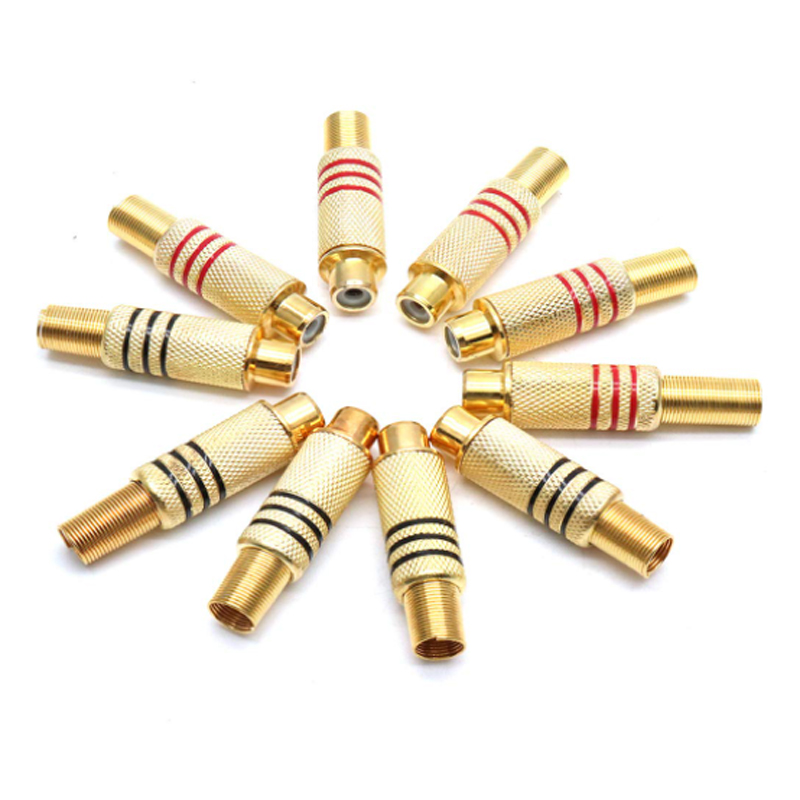 4PCS RCA Plug Gold Plated Sold - Home Cinema Heos 评论和价格